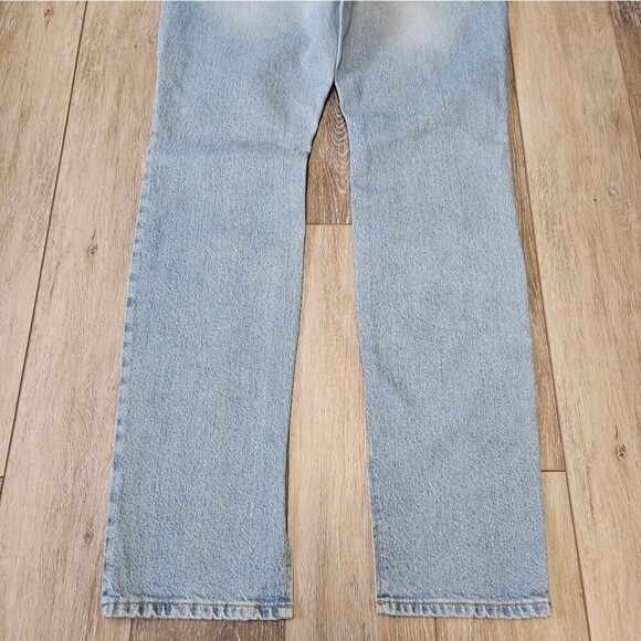 NWT Good American Good Boy Straight Leg Jeans Split Leg Light Denim Women's 10 - Picture 10 of 10